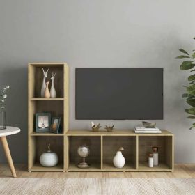 TV Cabinets 2 pcs Sonoma Oak 42.1"x13.8"x14.6" Engineered Wood