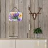 NEW Lavender in Watercolor Wall or Door Hanging Prints Aluminum Metal Sign Kitchen Wall Bar Bathroom Plaque Home Decor, 8HX12W, Multicolor