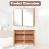 Bathroom Wall Cabinet with Mirror