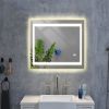 LED Bathroom Mirror with Lights, 40×24 Inch Smart Vanity Mirrors,Lighted Wall Mounted Anti-Fog Dimmable Mirror