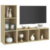TV Cabinets 2 pcs Sonoma Oak 42.1"x13.8"x14.6" Engineered Wood