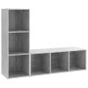 TV Cabinets 2 pcs Concrete Gray 42.1"x13.8"x14.6" Engineered Wood