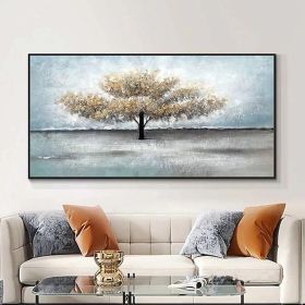 Handmade Oil Painting On Canvas Wall Art Decoration Modern Abstract Tree Painting Home Living Room Bedroom Luxurious Decoration Painting (Style: 01, size: 150x220cm)