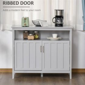 Kitchen Cabinet-Gray (Color: as picture)
