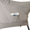 Accent Chair Lazy Reclining Leisure Chair with Removable Metal Legs and High-Density Foam