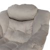 Accent Chair Lazy Reclining Leisure Chair with Removable Metal Legs and High-Density Foam